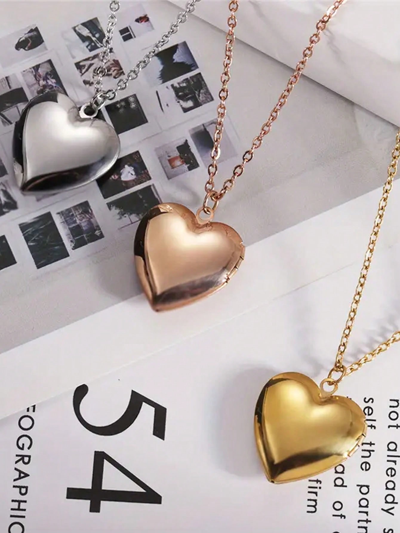 Custom Personalized Photo Heart Pendant Necklace